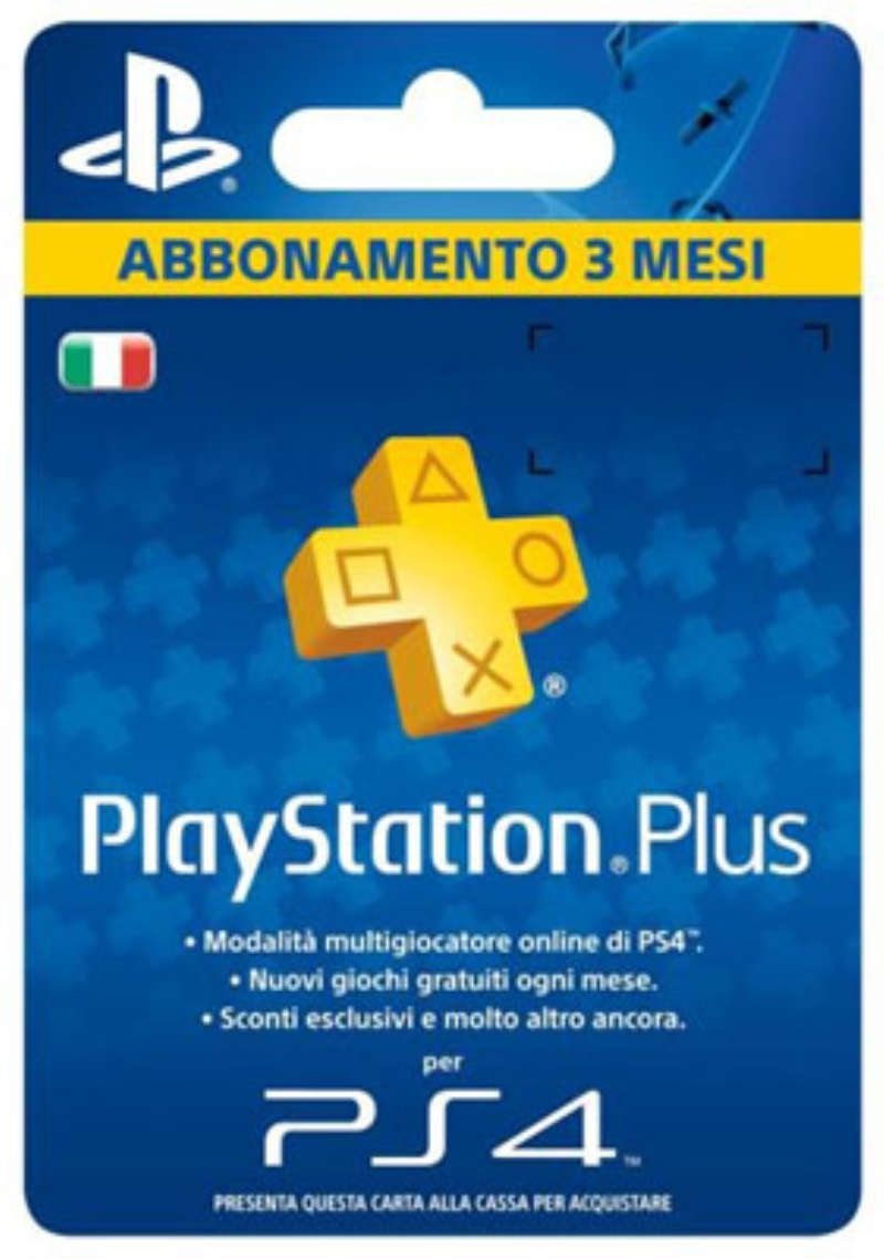 AREA Ricarica PSN Hanging Card PlayStation Plus 90 gg